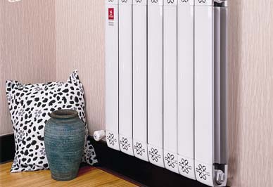 銅鋁複合暖氣片安裝效果圖